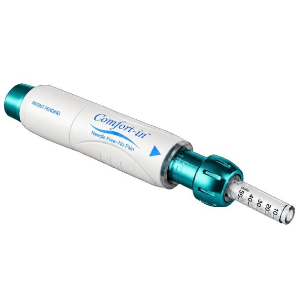 Comfort-in™ subcutaneous injector  Kit with either Pen or 14mm vial adapter for people or pets with diabetes